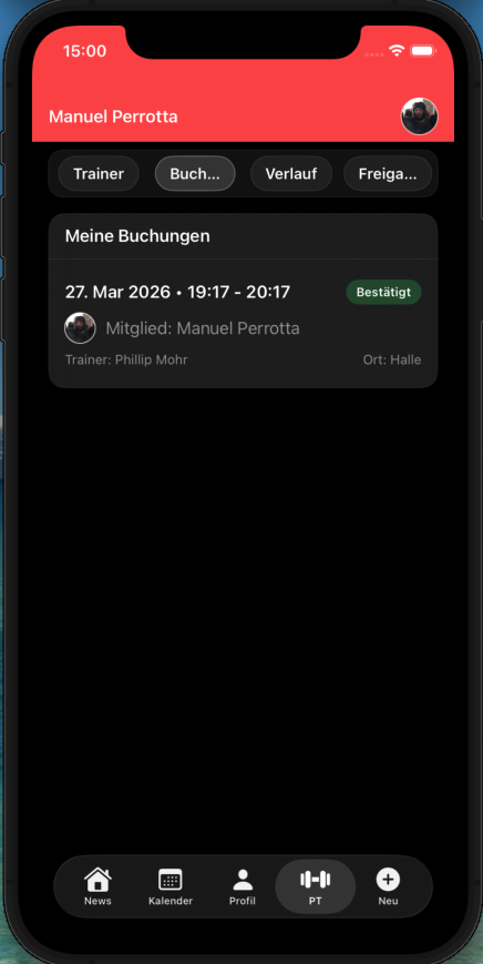 Vereins-App Profil